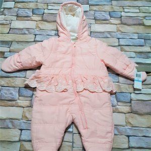 Calvin Klein NWT Infant Pink Pram Tutu Snowsuit